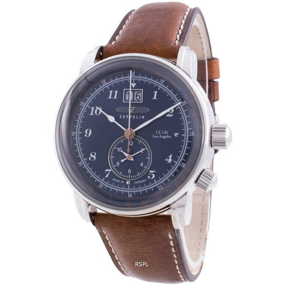 Zeppelin Reloj LZ126 Los Ángeles 8644-3 86443 con Pulsómetro de Cuarzo para Hombre