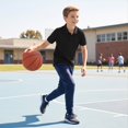 thumbnail image 5 of Boys Short Sleeve Polo Shirt Kids Collared School Uniform Top Button Placket Classic Fit Summer Polo, 5 of 6