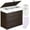 Brown, variant on QW Laundry Hamper with Lid, 125L Large Clothes Hamper with 3 Section & 2 Section Removable Liner Bags & 5 Mesh Laundry Bags, Handwoven Synthetic Rattan Divided Laundry Basket, Brown