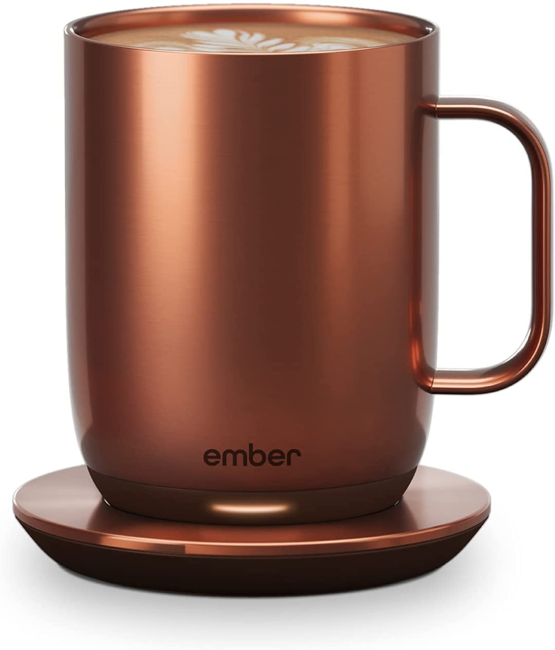 Ember Temperature Control Smart Mug 2, 10 oz, Grey, 80 min Battery Life |  App Controlled Heated Coffee Mug | Improved Design with Clear Splash-Proof