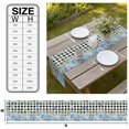 thumbnail image 3 of Blue Hydrangea Table Runner Spring Summer Eucalyptus Black Checkered Tablerunners 18 x 72 Inch, Table Decorations Tabletop Scarf for Summer Gathering Holiday Farmhouse Kitchen Dining Decor, 3 of 8