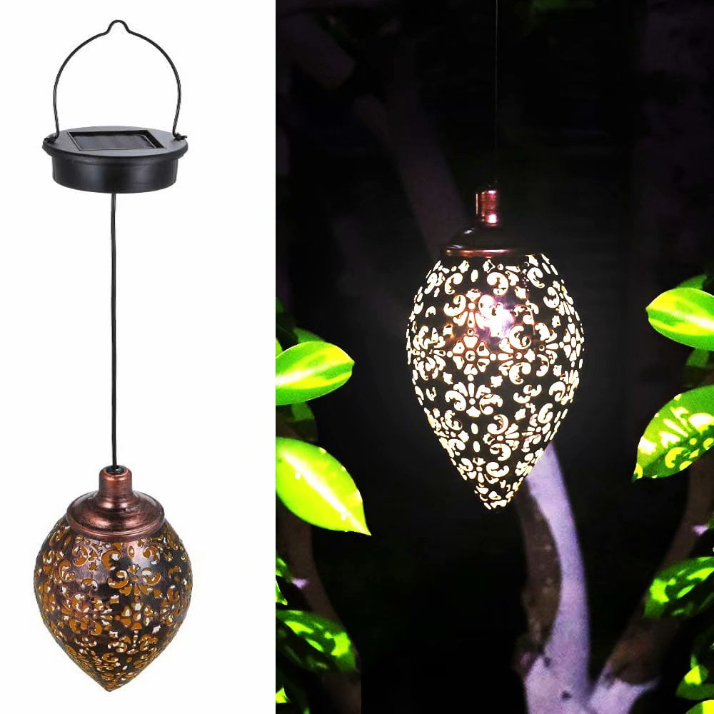 solar iron lantern
