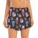 thumbnail image 2 of Balery Rainbow Unicorn And Cat Icecream Pantalones cortos deportivos para mujer con forro y dos bolsillos, elásticos, para entrenamiento, gimnasio, yoga-Large, 2 of 7