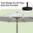 thumbnail image 6 of NAPWANT 9ft Patio Umbrella, 8 Sturdy Ribs Outdoor Table Umbrella with Push-Button Tilt & Crank for Garden, Deck, and Pool White, 6 of 7