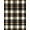 Brown Black Cream, Pattern 11, variant on ODIKA 8'x10' Washable Area Rug Non-Shedding, Easy Care, Farmhouse Tartan Design With Striped Border Accents Buffalo Plaid Refined for King Size Bedroom Under Bed, Master Suite