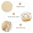 thumbnail image 2 of 4 Pcs Natural Handmade Rattan Coasters, Stylish Minimalist Bohemian Decor, Ideal for Living Room, Kitchen, and Bedroom Accessories, 2 of 7