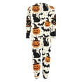 thumbnail image 6 of FYDUU Womens Pajama Sets Cute Printed Long Sleeve Top and Pants Loungewear Set Halloween Pajamas for Women Casual Sleepwear Fall Outfits Travel Nightwear, 6 of 6