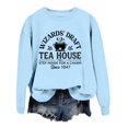 thumbnail image 4 of Venzia Women Halloween Crewneck Sweatshirt, Black Long Sleeve Pullover Top, Casual Fall Graphic Sweatshirt, 4 of 4