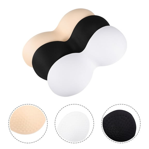 BESTONZON 3Pack Bathing Suit Inserts Black Bra Inserts Breathable Thin Design for Women Swimming