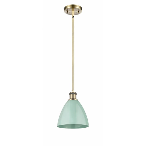 Innovations Lighting - Plymouth Dome - 1 Light Stem Hung Pendant In Industrial