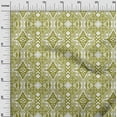 thumbnail image 3 of oneOone Polyester Spandex Lime Green Fabric Ikat Craft Projects Decor Fabric Printed By The Yard 56 Inch Wide, 3 of 4