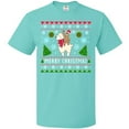 thumbnail image 3 of Inktastic Merry Christmas Sloth and Llama Ugly Sweater Style T-Shirt, 3 of 5
