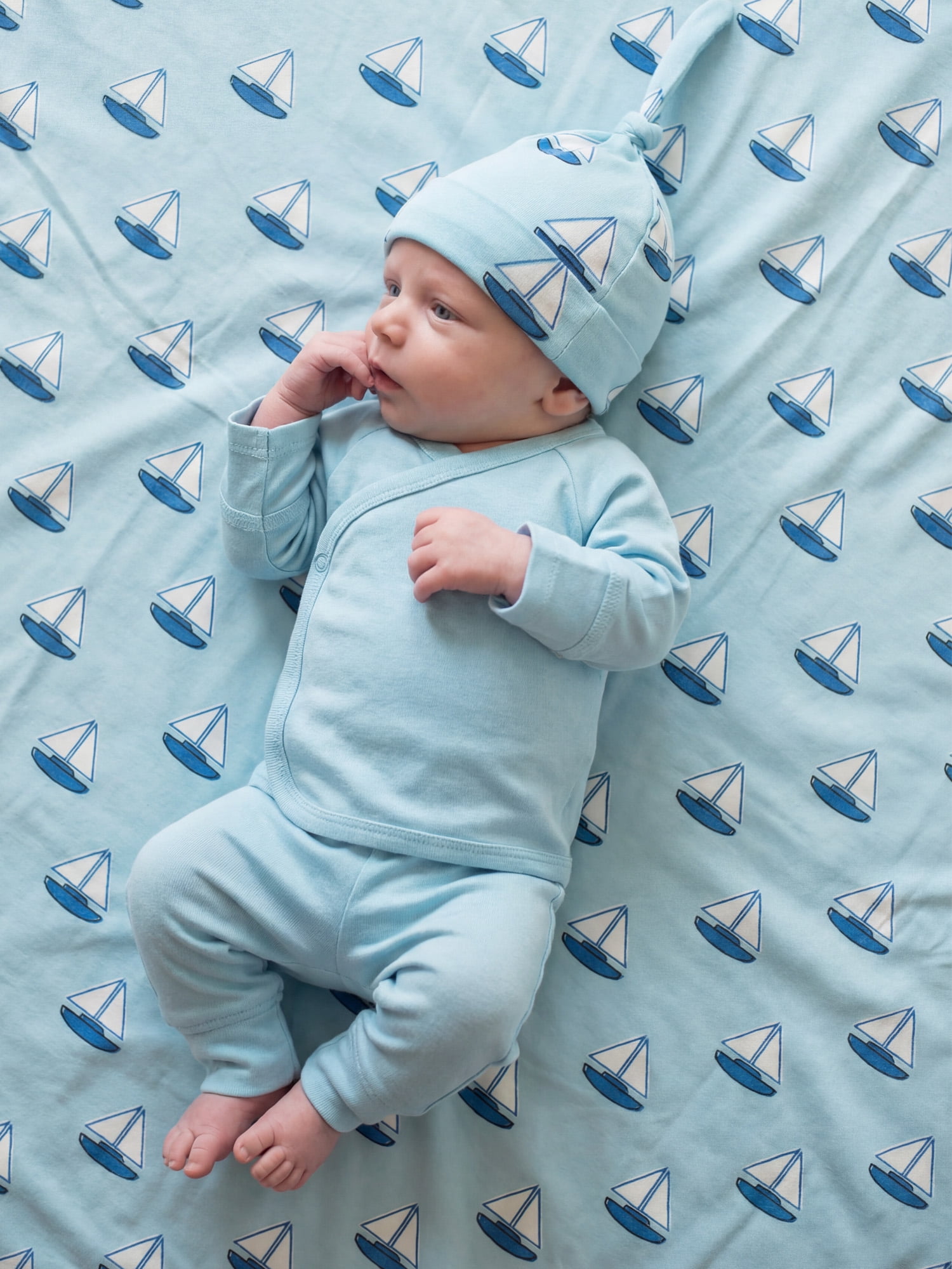 M+A by Monica + Andy Organic Cotton 5-Piece Gift Box Set, Sizes Newborn - 3-6 months