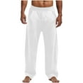 thumbnail image 2 of BLCHUNen Mens Sweatpants Drawstring Elatic Waist Fashion Active Wear Loose Casual Trousers with Hidden Pocket, 2 of 9