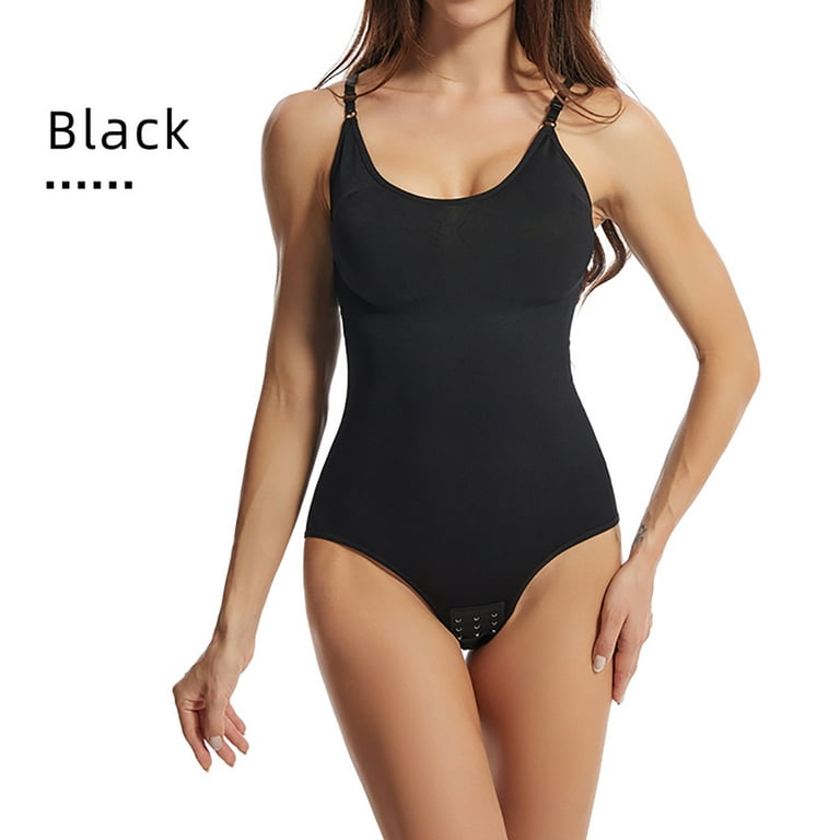 V Neck Spaghetti Strap Bodysuits Compression Body Suits Open
