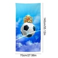 thumbnail image 3 of Partheme 55x28 in Beach Towel , Soccer Quick Dry Sand Beach Towel for Boys Personalized Beach Towel Pool Camping Travel Towel Soft Beach Blanket Bath Shower Towel , B, 3 of 6