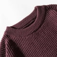 thumbnail image 6 of Sweaters for Men - Autumn Winter Thick Needle Texture Basic Solid Loose Round Neck Knitted Shirt Thread Coat Sweater Jacket, Casual Daily Wear, Breathable Fabric, Men's Clothing, 6 of 9