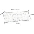 thumbnail image 6 of RSH Décor Indoor Outdoor Tufted Bench Cushion with Ties 60” x 18”, Sunny Spot Blue, 6 of 6