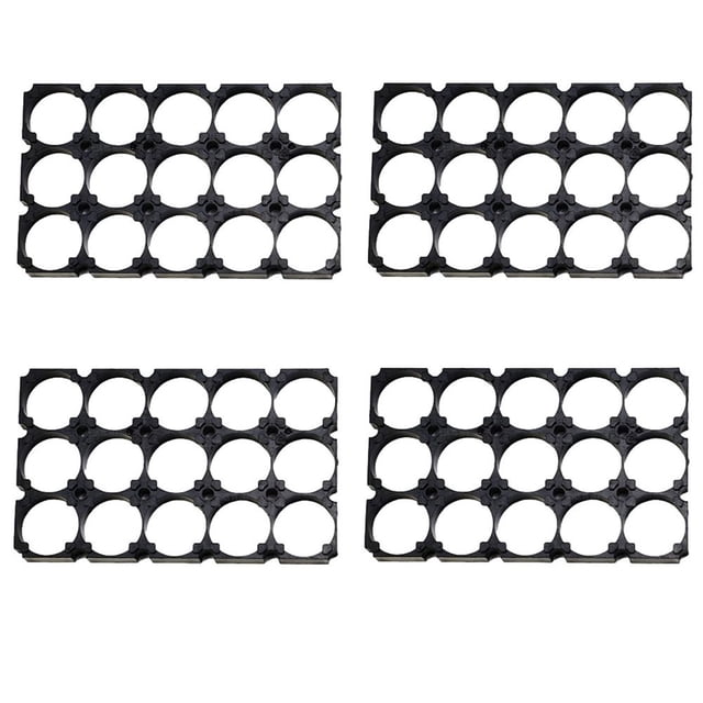 4Pcs 21700 Battery Holder Stand 3*5 Plastic Frame Bracket 21.75Mm Hole For Holding Battery Packs For Power Tools Accessories