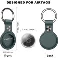 thumbnail image 3 of [Lote de 4] étuis Airtag en Cuir PU con Airtag Porte clés ? Protection Anti-Perte et Anti-Rayures pour AirTags Apple 2021 sur Clés Sacs Bagages et Colliers d'animaux domestiques-Cuir, 3 of 7