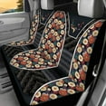 thumbnail image 5 of KUIFORTI Hippie Flower Car Seat Covers 4 Pcs Automobile Seat Cover Sets Front Seats and Rear Bench Cover Car Seat Protectors Interior Covers for Auto Truck Van SUV, 5 of 7
