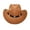 Khaki, variant on Western Cowboy Hat for Men Women Classic Fedora Hat with Buckle Belt