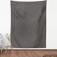 thumbnail image 4 of Ambesonne Modern Fabric by the Yard Upholstery, Abstract Lines Grid Ornate, 2 Yards, Charcoal Grey and Pale Tan, 4 of 5