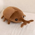 thumbnail image 2 of Cartoon Insect Beetle Stuffed Toy Plush Toys Insect Doll Toy Pillow Toys Dark Brown L, 2 of 9