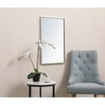 thumbnail image 3 of Metal frame rectangle mirror 18x28 inch in silver, 3 of 5