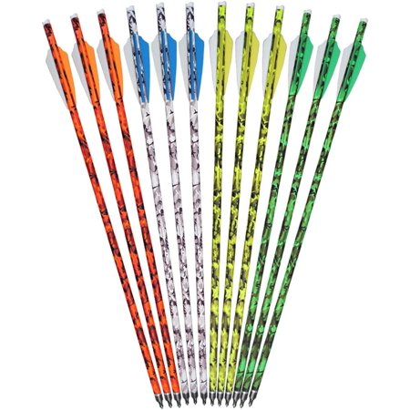 Camouflage Crossbow Bolts 18 Carbon Arrow Outdoor 3D Hunting-12pcs/Box