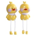thumbnail image 1 of Coofit 2PCS Resin Ornament Creative Lovely Long Leg Tabletop Ornament Desk Decoration, 1 of 9