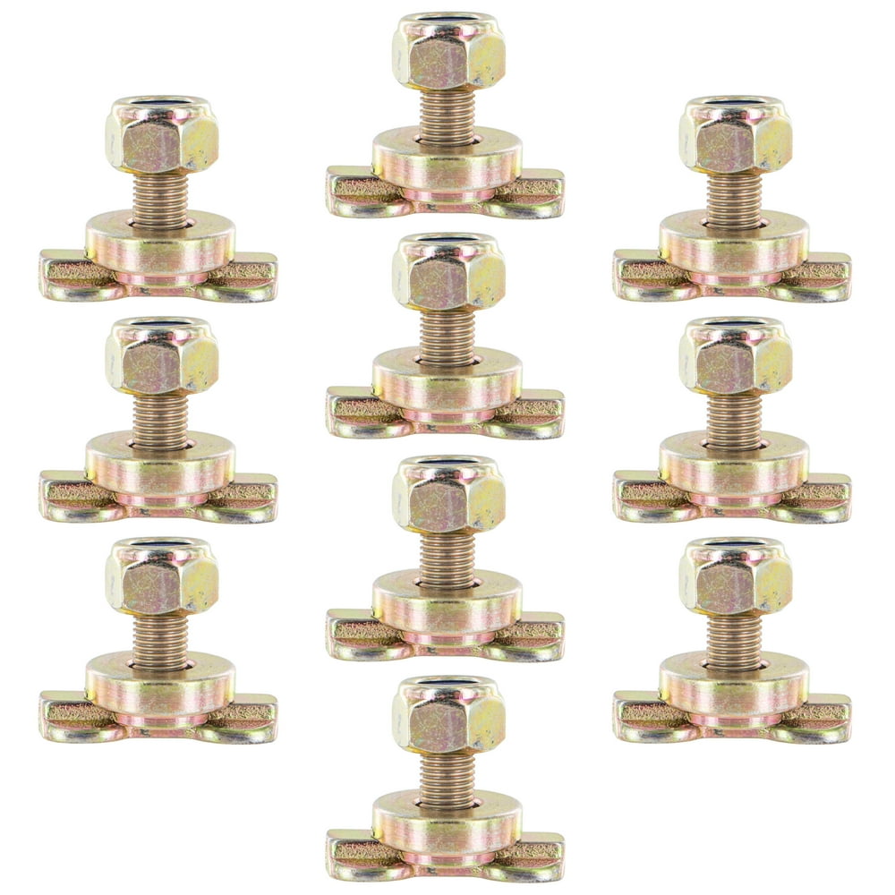 LTrack Double Lug Threaded Stud Fitting 10 Pack
