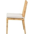 thumbnail image 4 of Bowery Hill Walnut Finished Wood and Rattan Dining Chair, 4 of 10
