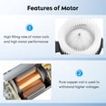 thumbnail image 2 of BDFHYK AC Heater Blower Motor Fan 700230 Compatible with Toyota Corolla 2013-2019, Matrix 2009-2014, RAV4 2006-2018, HVAC Blower Motor Assembly Replacement for 8710342090, 19184662, 2 of 7