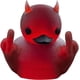 thumbnail image 1 of Patito diablo pequeño, pato punk de dedo medio de Halloween, pato gótico de resina, patito de terror gótico, decoración de escritorio para el hogar, mini figura de pato, decoración para el tablero del, 1 of 7