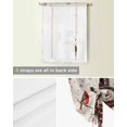 thumbnail image 5 of Christmas Tie Up Curtains for Window, Snowman Snowflake Red Xmas Birds Rustic Thermal Insulted Balloon Shade Adjustable Rod Pocket Curtains Valance Panels for Kitchen Bathroom Café 34 x 45, 5 of 7
