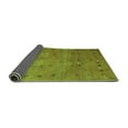 thumbnail image 2 of Ahgly Company Indoor Rectangle Abstract Turquoise Blue Contemporary Area Rugs, 6' x 9', 2 of 4