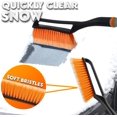 thumbnail image 3 of Xtremeauto Ice Scraper Snow Brush - 2 in 1 Car Windscreen Window Long Scraper Brush Car Ice Scraper For Windscreen Foam Grip Car Window Scraper With Long Handle 27 Detachable Icescraper, 3 of 5