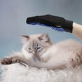 thumbnail image 5 of Pet Grooming Glove - Cat Gloves for Grooming - Enhanced Five Finger Design - for Cats, Dogs and Horses - Long & Short Fur - Gentle De-Shedding Brush - Your Pet Will Love It (Right-A), 5 of 5