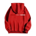thumbnail image 4 of MHFRRA Sudadera con Capucha con Estampado de Letras para Un Uso Diario Cómodo, Ideal para Salidas Informales y Capas Elegantes Rojo, 4 of 5