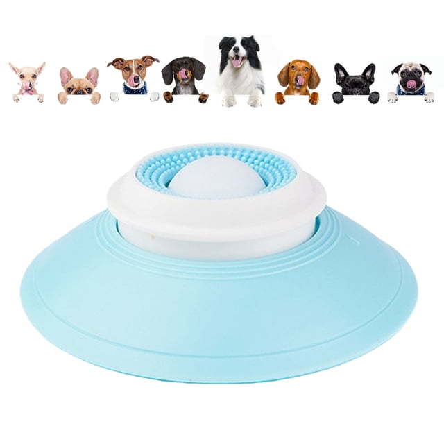 Juego Entrenamiento para Comedero Lento Cuenco Lamer Cachorros Y Gatos () Blanco