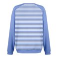 thumbnail image 4 of Wyzesi Chandails en Molleton Décontractés pour Femmes Mode Décontractée Rayé Couleur Unie Imprimé avec Poche Col Rond Manches Longues Sweat à Capuche Chandails en Molleton Col Rond Femmes Chandails en Molleton Graphiques Overd Maxi Femmes, 4 of 5