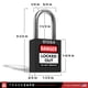 thumbnail image 2 of Juego de candados Lockout Tagout TRADESAFE, 10 candados negros con llave, 2 of 9