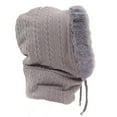 thumbnail image 2 of Gorro de invierno, gorro de invierno para mujer, gorro térmico, bufanda, gorro de invierno para mujer, bufanda, instalación sin esfuerzo, 2 of 8