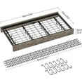 thumbnail image 4 of Hanging Pot Rack Ceiling Wall Mounted Pot Rack for Kitchen Industrial Style Pot Hanger with Hooks Cookware Storage Organizer for Pots and Pans Rustic and TPRBFC, 4 of 7