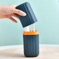 thumbnail image 1 of 3 in 1 Portable Plastic Travel Toothbrush Case Multifunction Toothpaste Travel Case Holder for Travel, Business, Home, Camping, School Supplies, 2PCS, Blue, 1 of 4