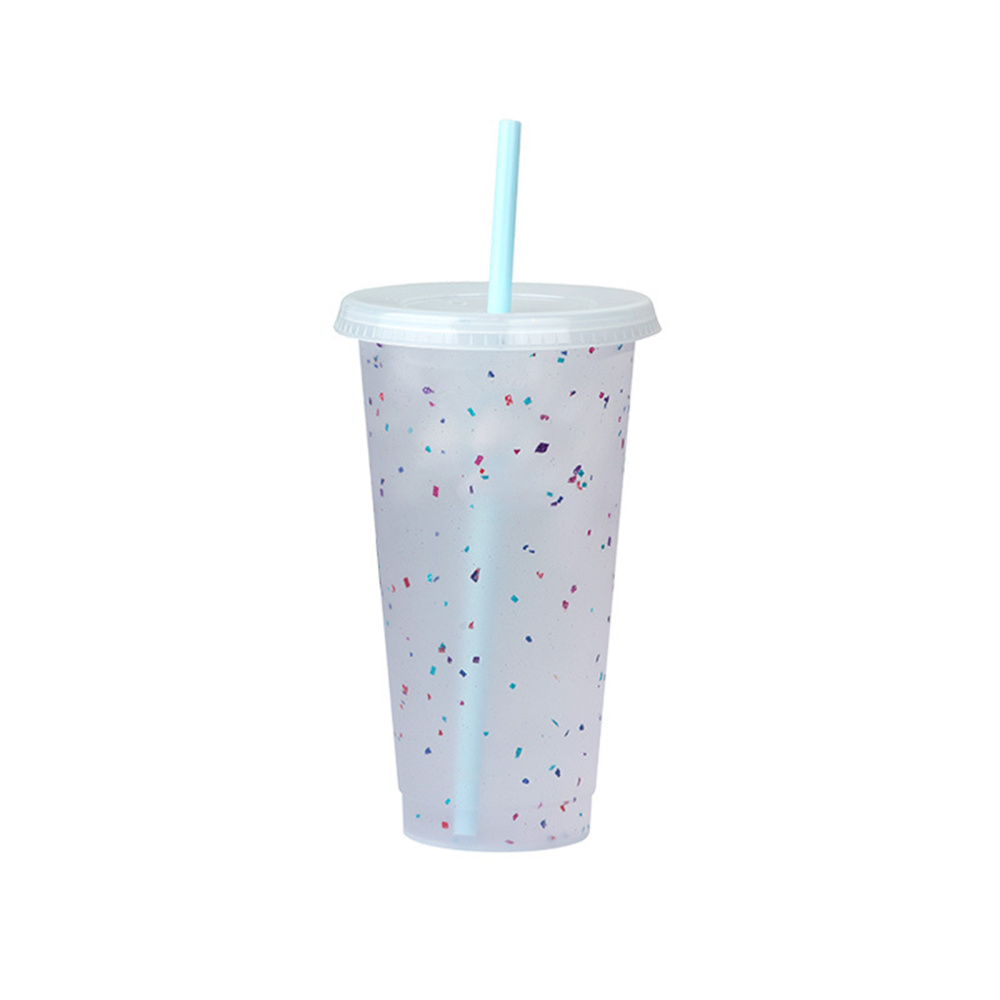 Confetti Rainbow Tumbler Cup 19oz Double Wall Plastic Tumbler With