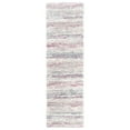 thumbnail image 4 of SAFAVIEH Fontana Danica Abstract Shag Area Rug, Ivory/Pink, 5'3" x 5'3" Round, 4 of 9