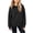 Black, variant on Sevevn Girls Casual Long Sleeve Hoodies Cute Oversized Pocket Sweatshirt Tops
