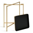 thumbnail image 5 of Kate and Laurel Celia Modern Square Tray Side Table, 14 x 14 x 26, Black and Gold, Foldable Metal Accent Table for Storage and Display, 5 of 7